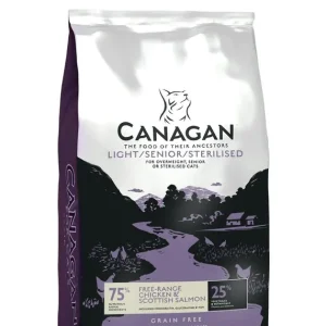 Canagan Light/Senior Cats 4 Kilogramm Katzentrockenfutter Echt